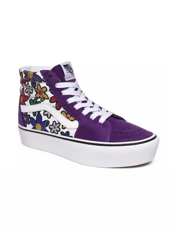 Кроссовки sk8-hi platform 2 'glitter daisies' Vans — изображение 3 из 4, фиолетовый