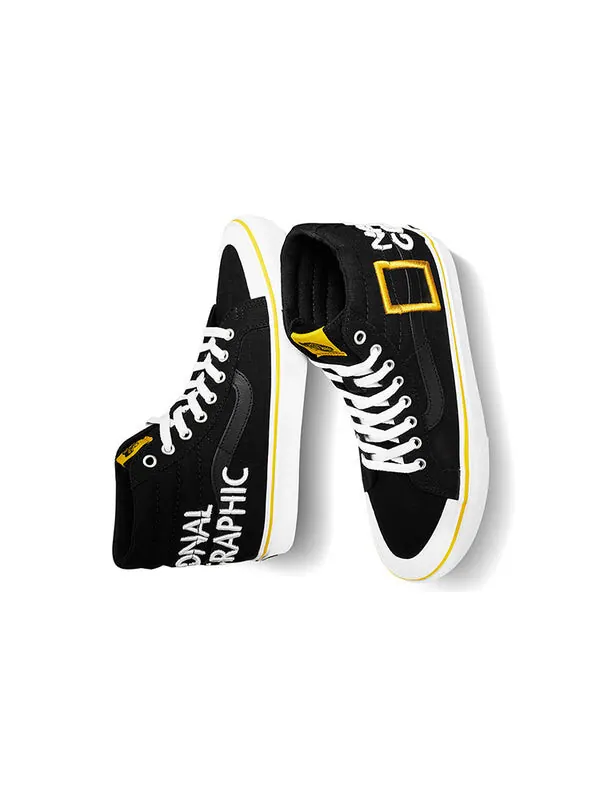 Кроссовки national geographic x sk8-hi reissue 138 'logo' Vans — изображение 3 из 4, черный