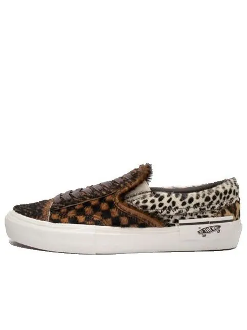 Кроссовки slip-on cap lx 'multi pony hair' vn0a3tksvso Vans — изображение 1 из 4, коричневый