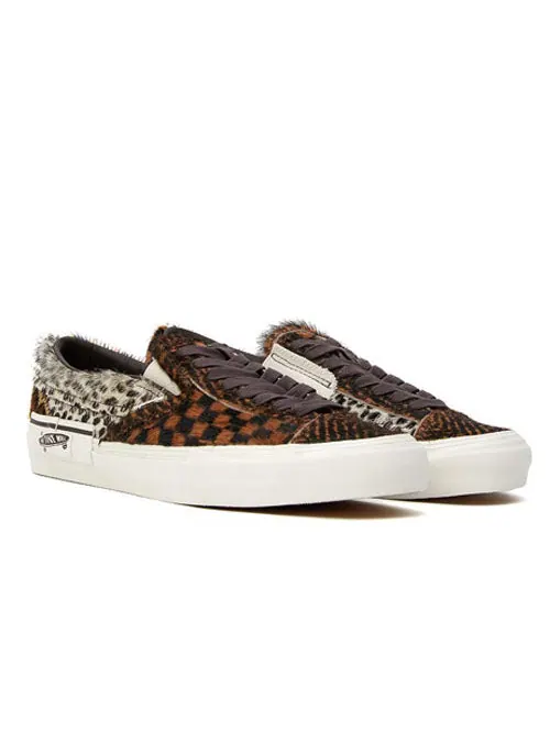 Кроссовки slip-on cap lx 'multi pony hair' vn0a3tksvso Vans — изображение 3 из 4, коричневый