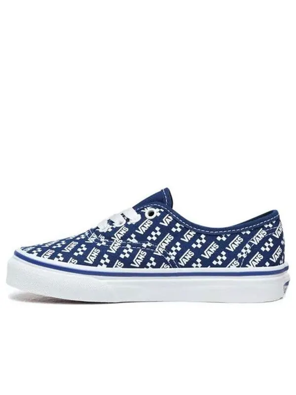 Кроссовки logo repeat authentic kids blue Vans — изображение 1 из 4, синий
