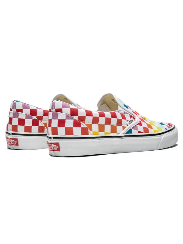 Кроссовки classic slip-on 'rainbow checkerboard' Vans — изображение 3 из 4, мульти