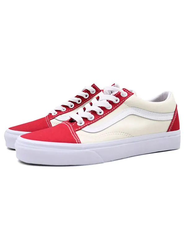 Кроссовки old skool 'classic sport - chili pepper' Vans — изображение 2 из 4, белый/красный