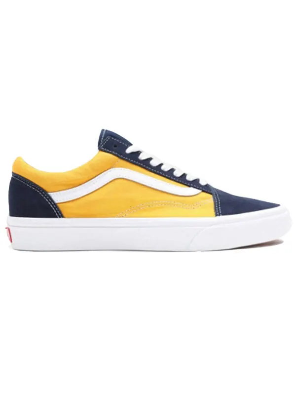 Кроссовки old skool 'classic sport - dress blues saffron' Vans — изображение 2 из 4, синий/желтый/белый