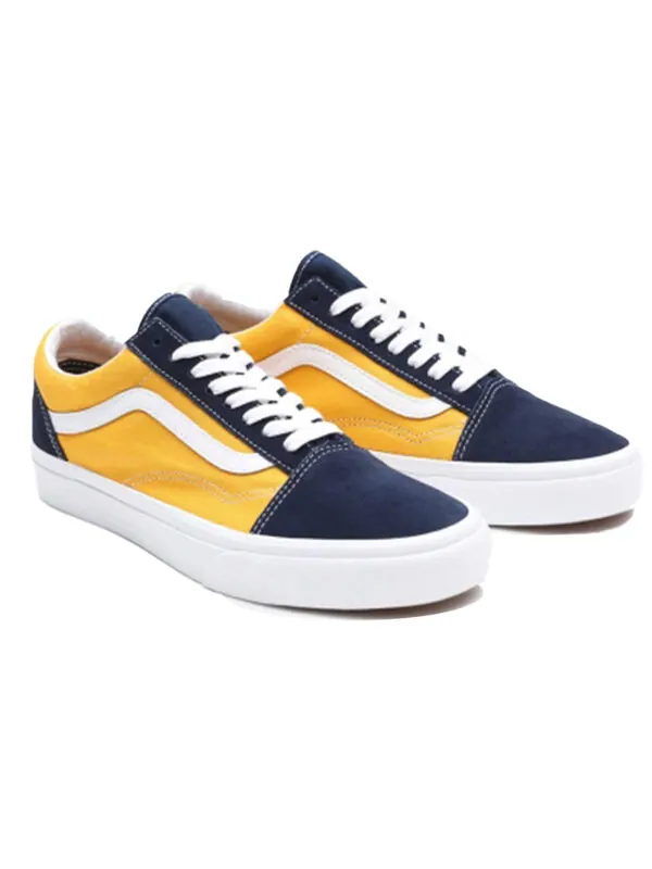 Кроссовки old skool 'classic sport - dress blues saffron' Vans — изображение 3 из 4, синий/желтый/белый