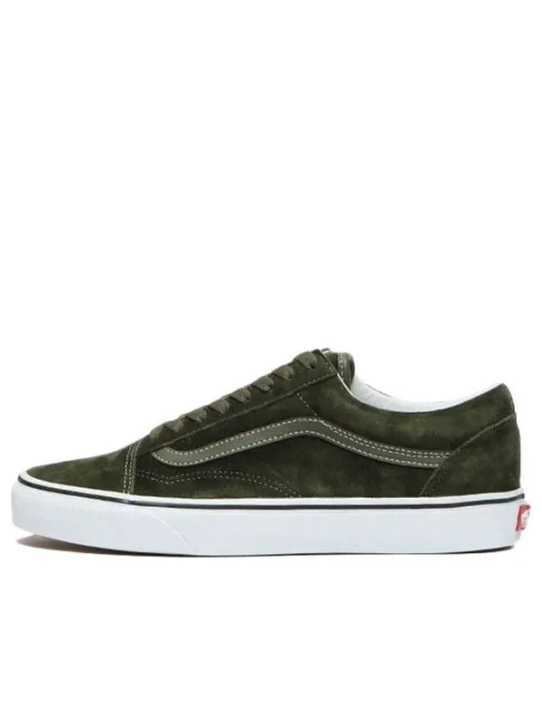 Кроссовки old skool 'pig suede - olive' Vans — изображение 1 из 4, зеленый