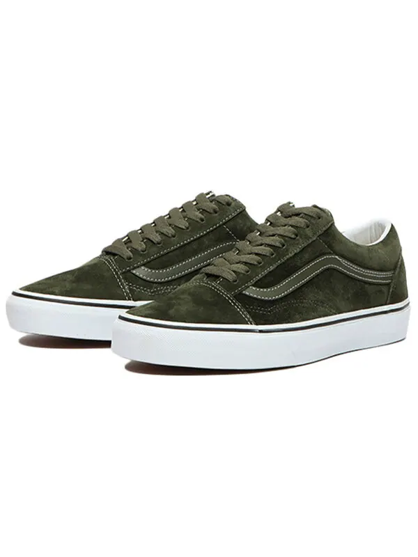 Кроссовки old skool 'pig suede - olive' Vans — изображение 2 из 4, зеленый