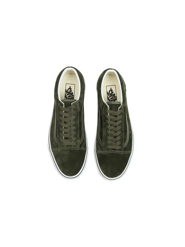 Кроссовки old skool 'pig suede - olive' Vans — изображение 3 из 4, зеленый