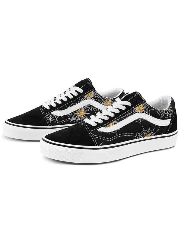 Кроссовки old skool 'printed - spider web' Vans — изображение 2 из 4, черный/белый/желтый