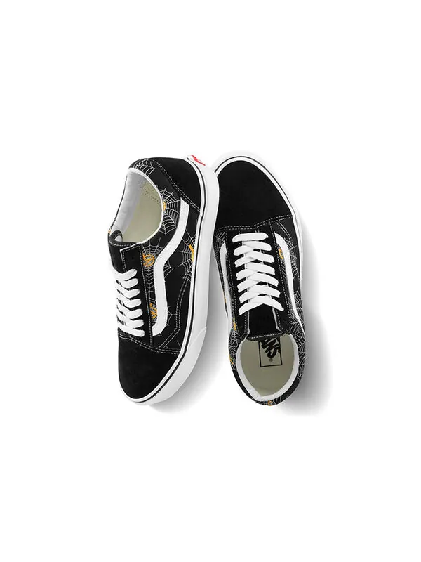 Кроссовки old skool 'printed - spider web' Vans — изображение 4 из 4, черный/белый/желтый