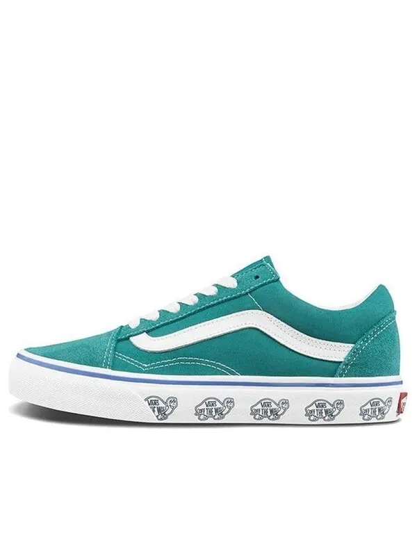 Кроссовки sidewall print old skool blue Vans — изображение 1 из 4, синий