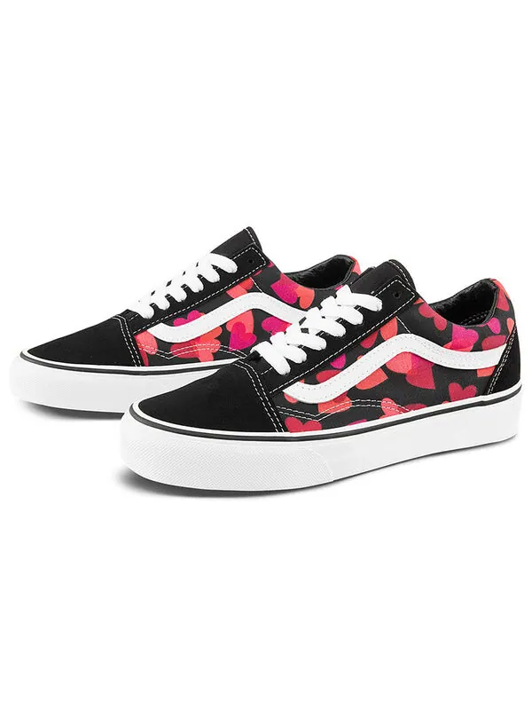 Кроссовки old skool 'valentines hearts' Vans — изображение 2 из 4, красный