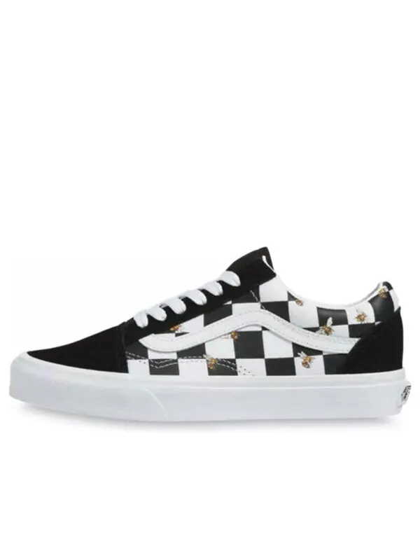 Кроссовки old skool low-top sneakers black/white Vans — изображение 1 из 4, черный/белый