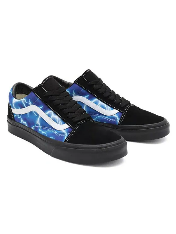Кроссовки old skool 'lightning - blue' Vans — изображение 3 из 4, черный/синий