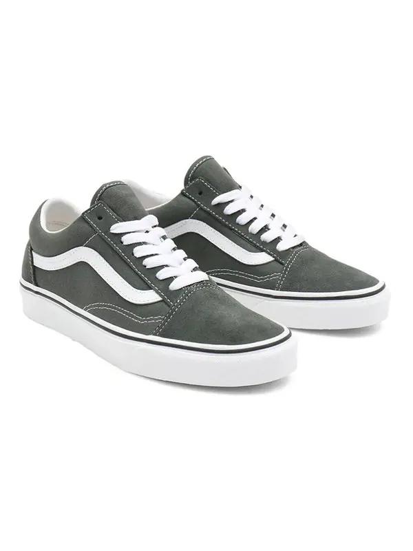 Кроссовки old skool sneakers grey gray Vans — изображение 3 из 4, серый