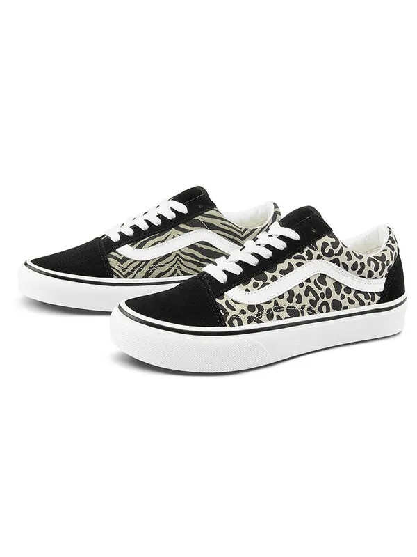 Кроссовки old skool 'safari multi' Vans — изображение 2 из 4, черный/белый