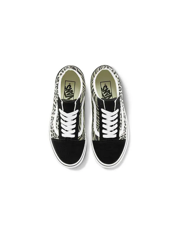 Кроссовки old skool 'safari multi' Vans — изображение 3 из 4, черный/белый