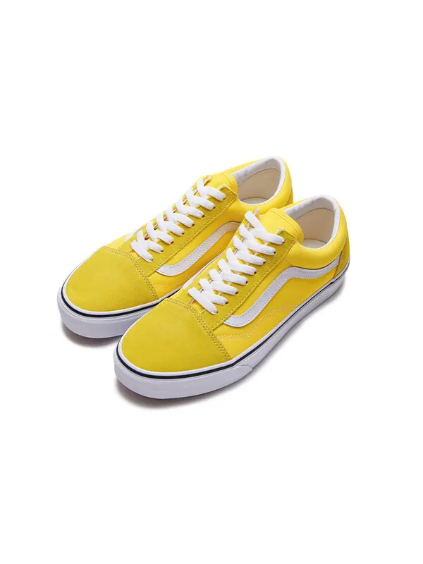Кроссовки old skool 'cyber yellow' Vans — изображение 2 из 4, белый