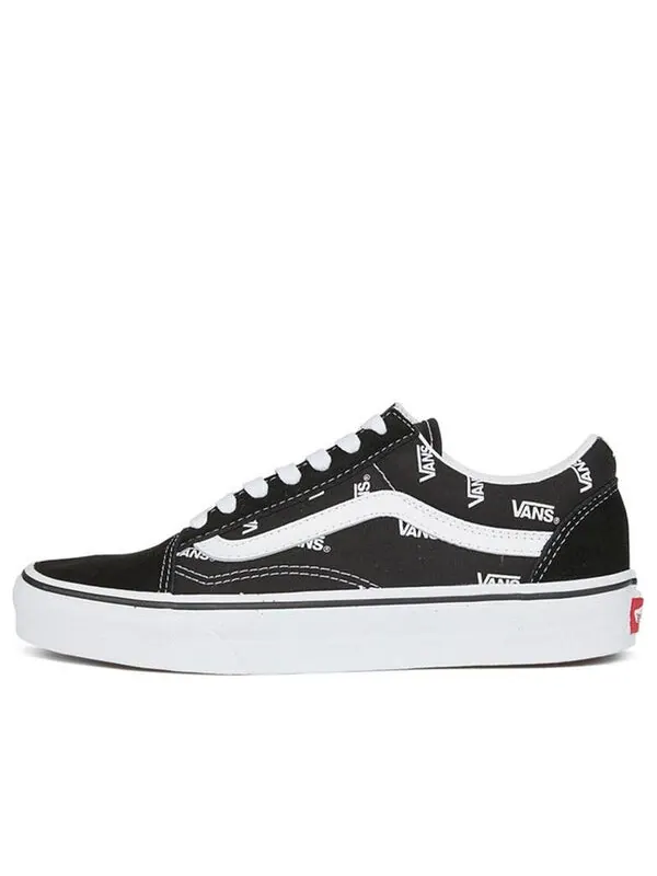Кроссовки old skool 'all over logo' Vans — изображение 1 из 4, черный/белый