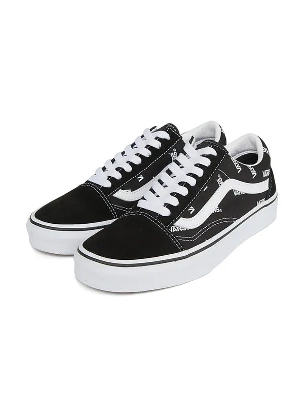 Кроссовки old skool 'all over logo' Vans — изображение 3 из 4, черный/белый