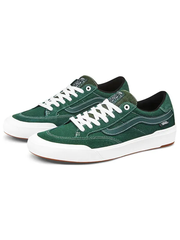 Кроссовки berle pro retro low tops casual skateboarding shoes green Vans — изображение 2 из 4, зеленый