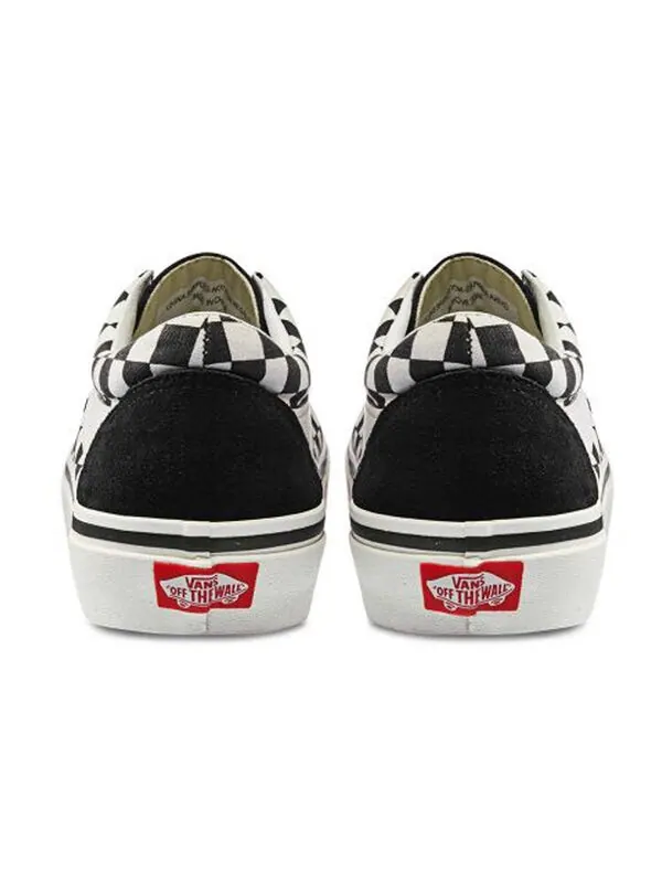 Кроссовки bold ni checkerboard 'black marshmallow' Vans — изображение 4 из 4, черный