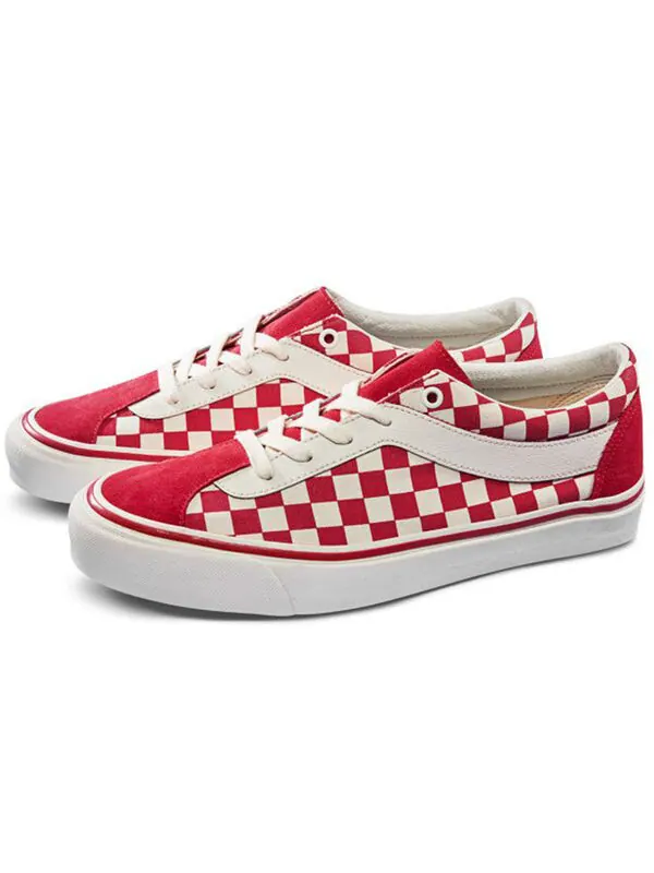 Кроссовки bold ni 'red checkerboard' Vans — изображение 2 из 4, красный