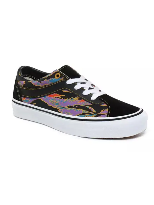 Кроссовки tiger camo bold ni 'black white' Vans — изображение 3 из 4, черный/белый