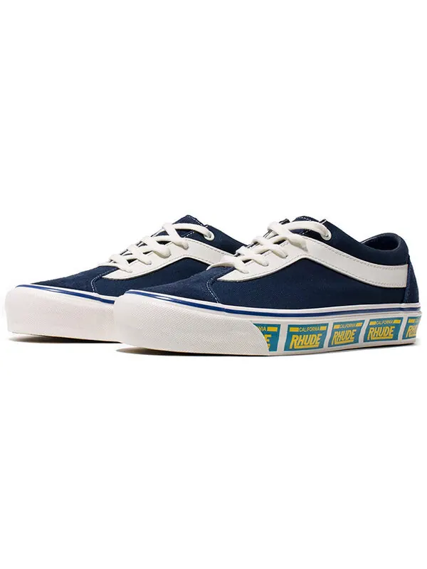 Кроссовки rhude x bold ni 'navy' Vans — изображение 3 из 4, синий/белый