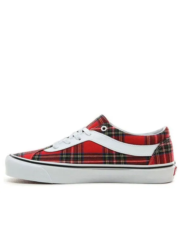 Кроссовки bold ni 'tartan red' Vans — изображение 1 из 4, красный/белый