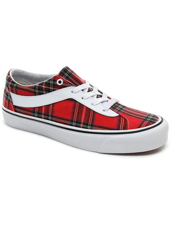 Кроссовки bold ni 'tartan red' Vans — изображение 3 из 4, красный/белый