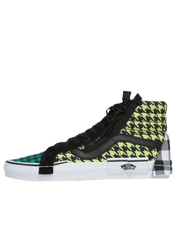 Кроссовки sk8-hi 'what the buffalo - multi plaid' Vans — изображение 1 из 2, зеленый/синий