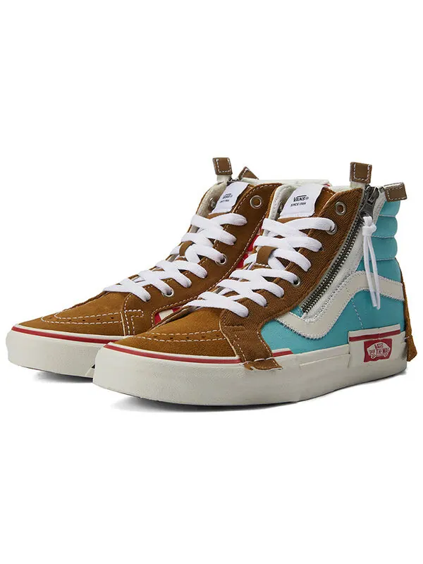 Кроссовки Vans SK8-HI Reissue Cap Skate Shoes Blue/Brown — изображение 3 из 4, синий/коричневый