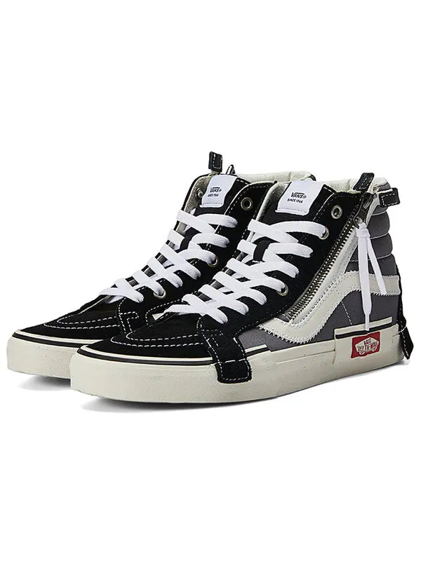 Кроссовки Vans SK8-HI Reissue Cap Skate Shoes Grey/Black — изображение 3 из 4, серый/черный