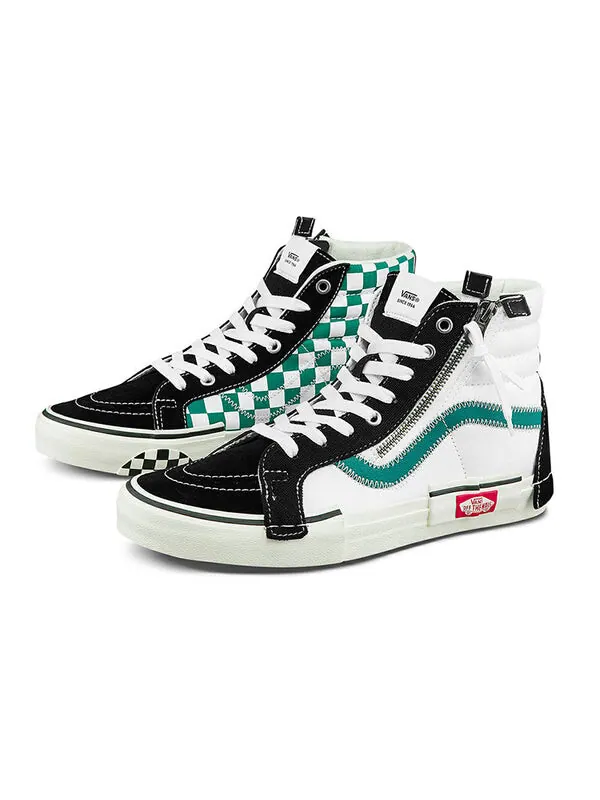 Кроссовки Vans SK8-HI Reissue Cap Skate Shoes Black/Green — изображение 2 из 4, черный/зеленый