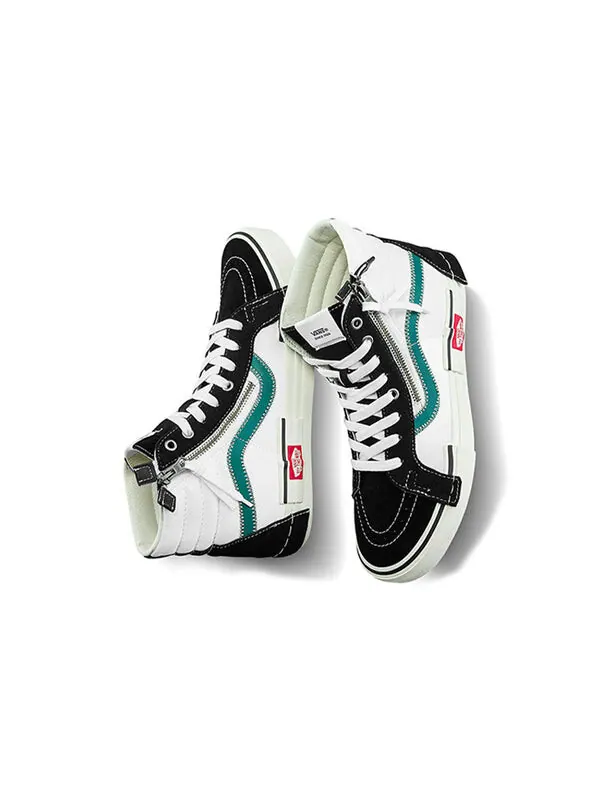 Кроссовки Vans SK8-HI Reissue Cap Skate Shoes Black/Green — изображение 4 из 4, черный/зеленый