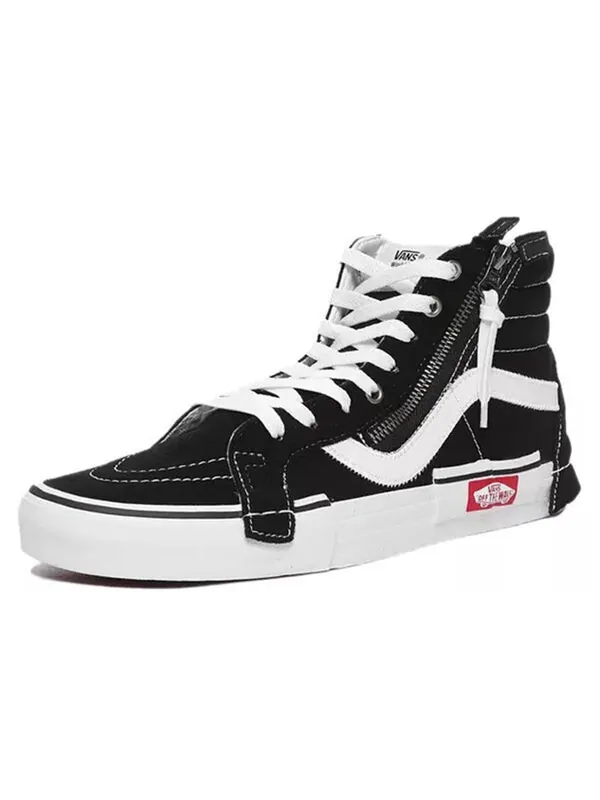 Кроссовки Vans SK8-HI Reissue CAP 'Black' — изображение 2 из 4, черный/белый