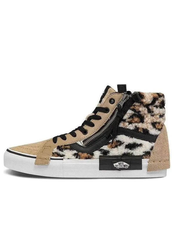 Кроссовки sk8-hi cap mid-top sneakers brown/black Vans — изображение 1 из 4, коричневый/черный
