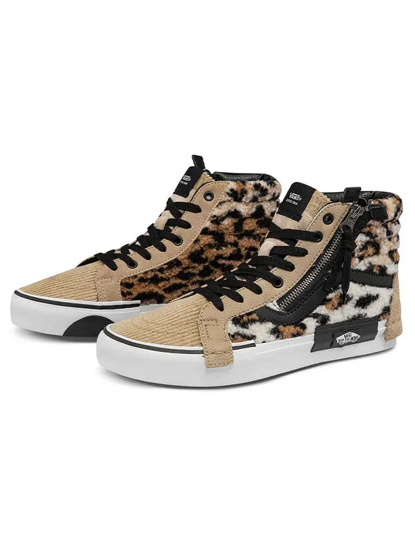 Кроссовки sk8-hi cap mid-top sneakers brown/black Vans — изображение 2 из 4, коричневый/черный