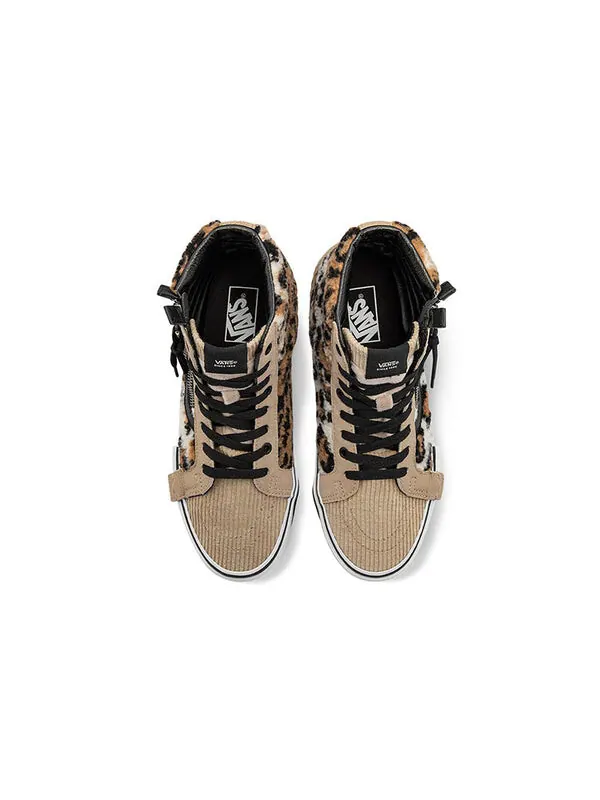 Кроссовки sk8-hi cap mid-top sneakers brown/black Vans — изображение 3 из 4, коричневый/черный