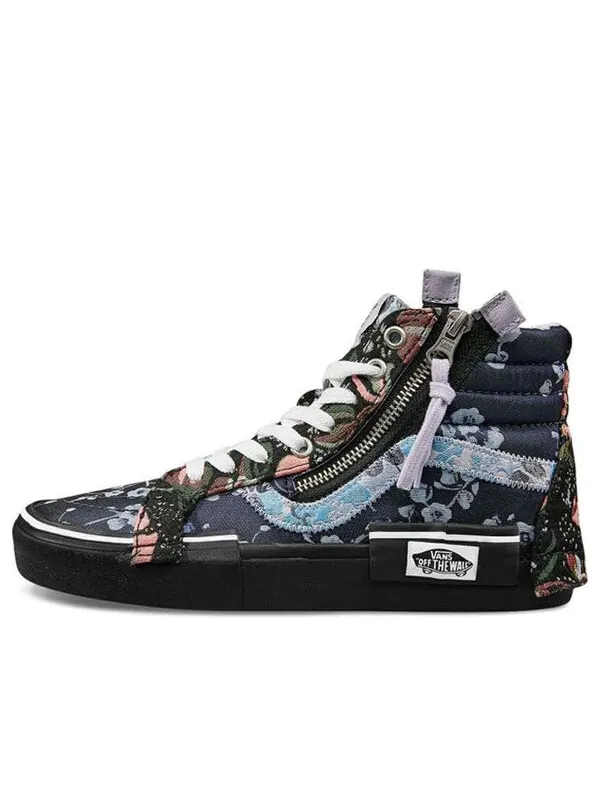 Кроссовки Vans SK8-HI Reissue CAP 'Florals' — изображение 1 из 4, черный