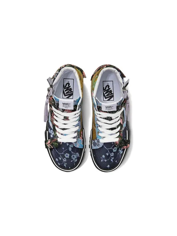 Кроссовки Vans SK8-HI Reissue CAP 'Florals' — изображение 3 из 4, черный