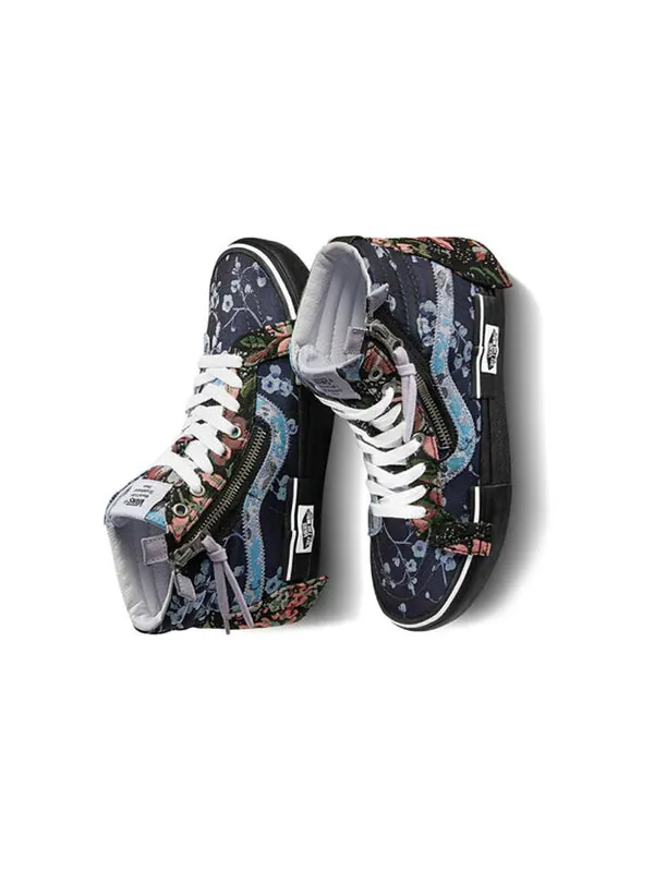 Кроссовки Vans SK8-HI Reissue CAP 'Florals' — изображение 4 из 4, черный