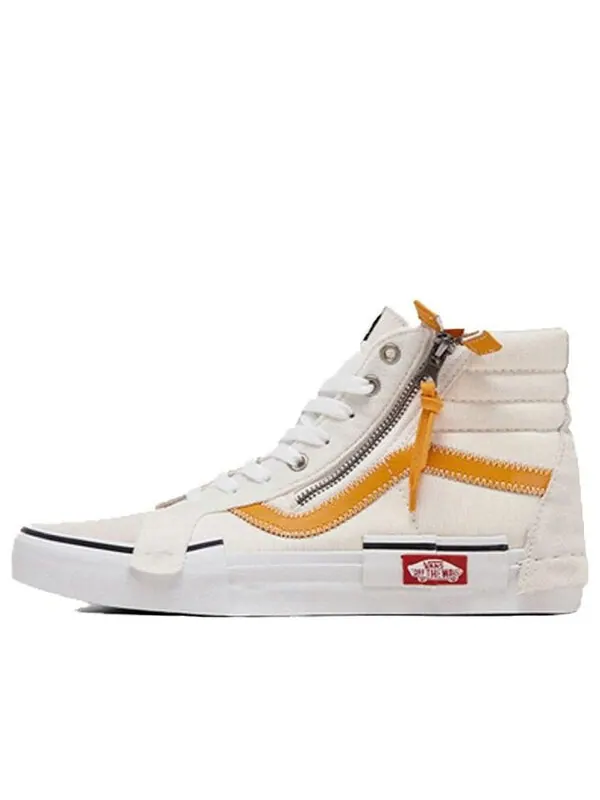 Кроссовки sk8-hi shoes white/yellow Vans — изображение 1 из 4, белый/желтый