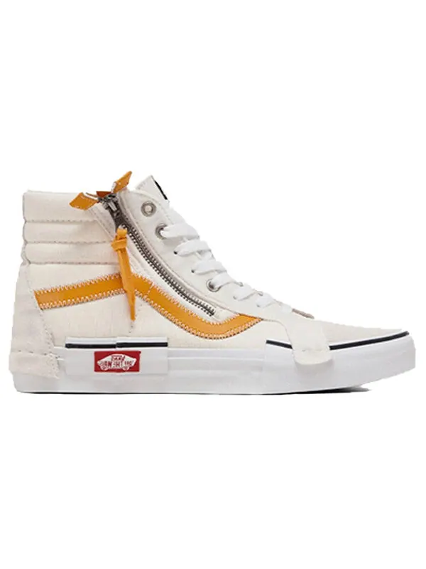 Кроссовки sk8-hi shoes white/yellow Vans — изображение 2 из 4, белый/желтый