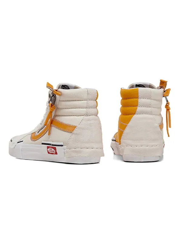 Кроссовки sk8-hi shoes white/yellow Vans — изображение 3 из 4, белый/желтый