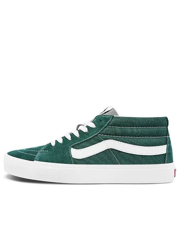 Кроссовки sk8-mid classic mid-top casual skate shoes green Vans — изображение 1 из 4, зеленый