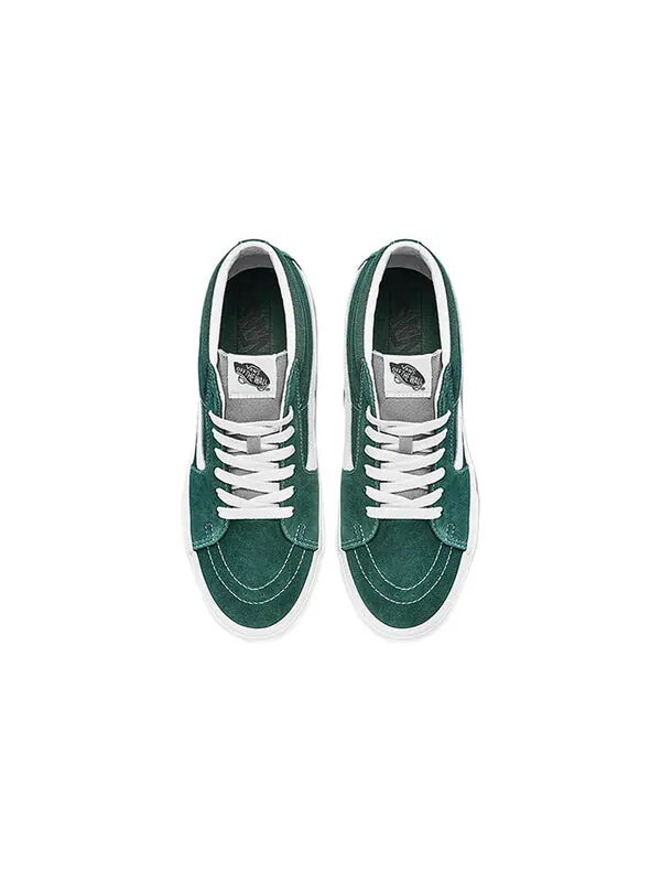 Кроссовки sk8-mid classic mid-top casual skate shoes green Vans — изображение 3 из 4, зеленый