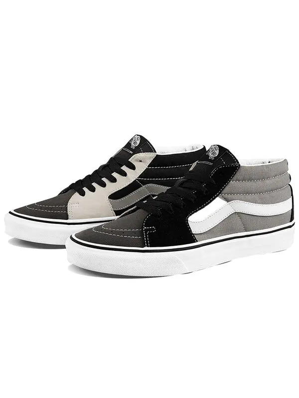 Кроссовки sk8-mid black/white/grey Vans — изображение 2 из 4, черный/белый/серый