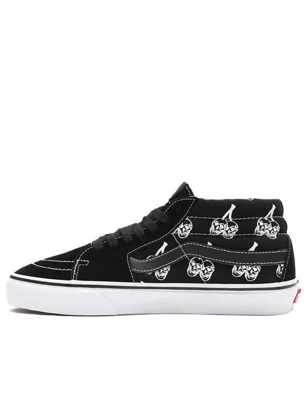 Кроссовки sk8-mid (new varsity) black Vans — изображение 1 из 4, черный/белый